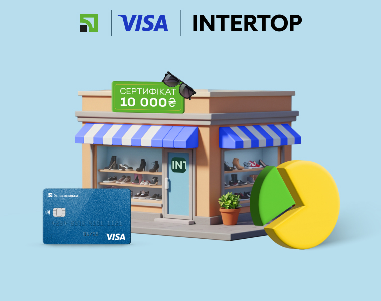 Літній розпродаж в INTERTOP з «Оплатою частинами» та Visa